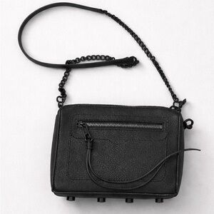EUC!!♥️ Rebecca Minkoff Avery Saffiano Leather Black Chain Crossbody Bag